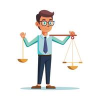 Dynamic Educator Showcasing Scale for Teaching vector
