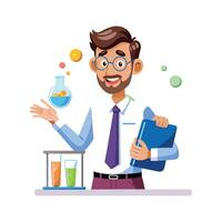 Creative Educator Highlighting Science Experiment Kit for Teaching. vector