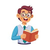 Teacher Reading Storybook to Active Class vector