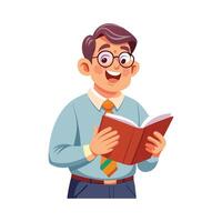 Educator Engaging Students with Storytelling vector