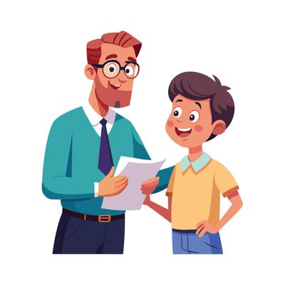 Instructor Analyzing Test Papers for Effective Learning