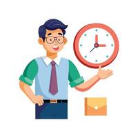 Teacher Monitoring Time While Teaching vector