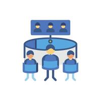 Stylish Virtual Band Icon for Artistic Use vector