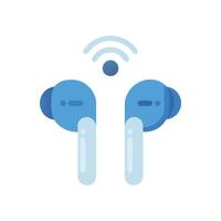 Versatile Wireless Earbuds Graphic for Projects vector