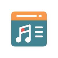 Modern Background Music Icon for Events vector