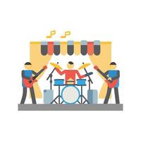 Band Performance Icon for Music vector