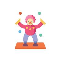 Modern Clown Performance Icon for Fun vector