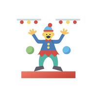 Clown Performance Icon for Fun vector