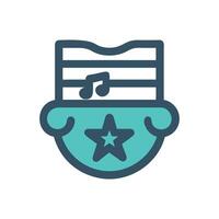 Modern Country Music Icon for Art vector