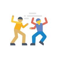 Stylish Dance Battle Icon vector