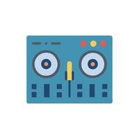 Creative DJ Mixer Icon Design vector