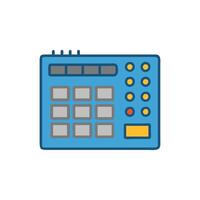 Modern Drum Machine Icon for Music vector