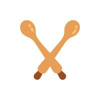 Creative Drumsticks Icon Design vector