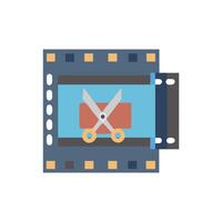 Creative Film Editing Suite Icon Design vector