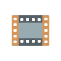 Modern Film Reel Strip Icon for Editing vector