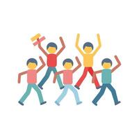 Modern Flash Mob Icon for Events vector