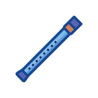 Creative Flute Icon Design vector