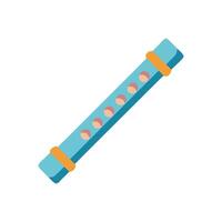 Stylish Flute Icon for Artists vector