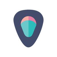 Modern Guitar Pick Icon for Music vector