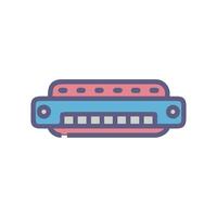 Harmonica Holder Icon for Musicians vector