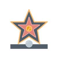 Hollywood Walk of Fame Icon for Recognition vector