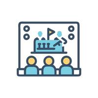 Dynamic Live Performance Icon for Festivals vector