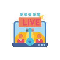 Live Performance Icon for Concerts vector