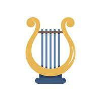Dynamic Lyre Icon for Musical Events vector
