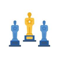 Stylish Movie Awards Icon for Recognition vector