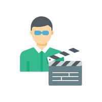 Dynamic Movie Director Icon for Productions vector