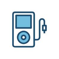 SVG MP3 Player Icon for Music vector