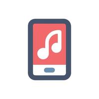 Icon for Music Application on Devices vector