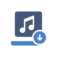 Icon for Music File Downloads vector