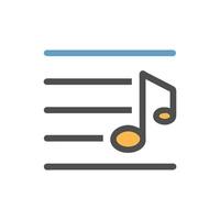 SVG Icon for Music Notation vector