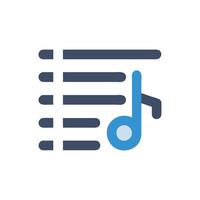Icon for Music Notation and Scores vector