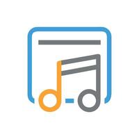 Icon for Composing Music Notation vector