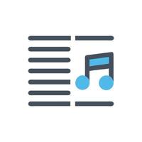 Music Notation Icon for Composers vector