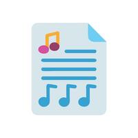 SVG Icon for Music Notes Sheet vector