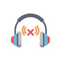 Headphones Icon for Music Listening vector
