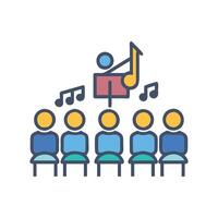 Orchestra Icon for Music Ensembles vector