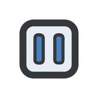 SVG Icon for Music Pause vector