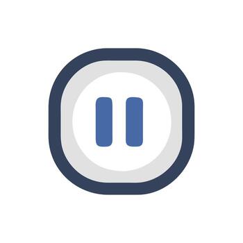 Icon for Music Pause Function vector