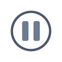 Icon for Pausing Music Playback vector