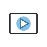 SVG Icon for Music Play Button vector