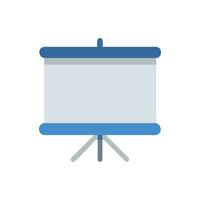 Projection Screen Icon for Film Viewing vector