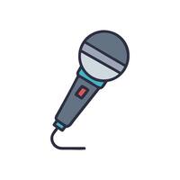 Rap Microphone Icon for Performances vector