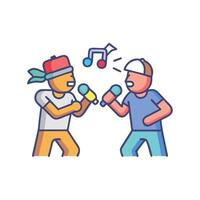 SVG Icon for Rap Battle Competitions vector