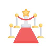 Red Carpet Icon for Events vector