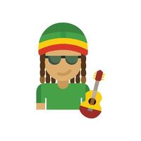 SVG Icon for Reggae Music Representation vector
