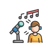 Icon for Auditions in Singing Competitions vector